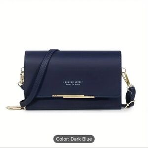 NEW: Dark Navy Blue Crossbody Bag in waterproof dust bag